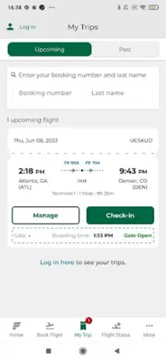 Frontier Airlines android App screenshot 4